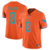 Miami Dolphins Jevon Holland Vice City Concept Vapor Limited Custom Jersey - All Stitched - Orange