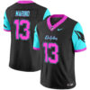 Miami Dolphins Dan Marino 'Miami Vice' Vapor Limited Jersey - All Stitched - Black