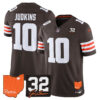 Cleveland Browns Quinshon Judkins 2026 Jim Brown Memorial & Home Patch Vapor Limited Jersey - All Stitched - Brown
