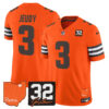 Cleveland Browns Jerry Jeudy 2026 Jim Brown Memorial & Home Patch Vapor Limited Jersey - All Stitched - Orange