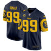 Los Angeles Rams Aaron Donald Special Game Vapor Limited Jersey - All Stitched - Navy