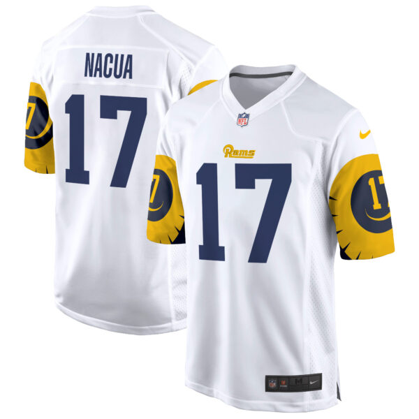 Los Angeles Rams Puka Nacua Special Game Vapor Limited Jersey - All Stitched - White