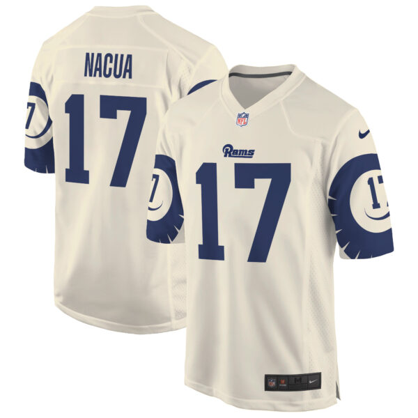 Los Angeles Rams Puka Nacua Special Game Vapor Limited Jersey - All Stitched - Bone