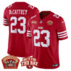 San Francisco 49ers Christian McCaffrey 5x World Champions & Do It For The Bay Patch Limited Jersey - All Stitched - Red