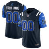 Indianapolis Colts Fangear Edition Vapor Custom Jersey - All Stitched - Navy