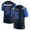 Indianapolis Colts Anthony Richardson Fangear Edition Vapor Jersey - All Stitched - Navy