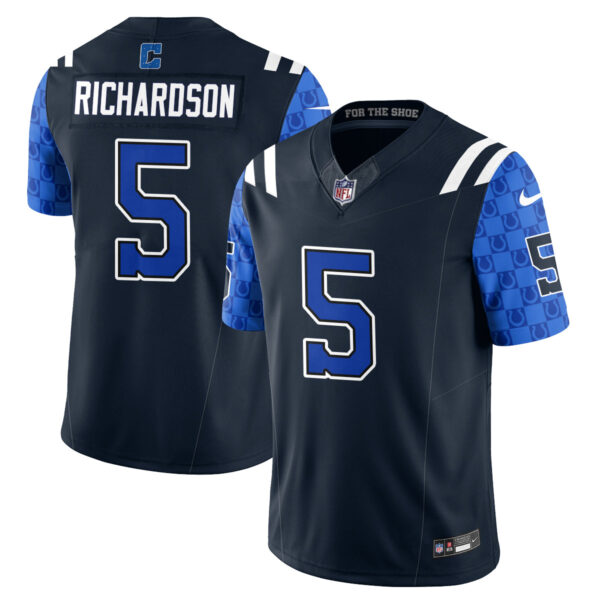 Indianapolis Colts Anthony Richardson Fangear Edition Vapor Jersey - All Stitched - Navy