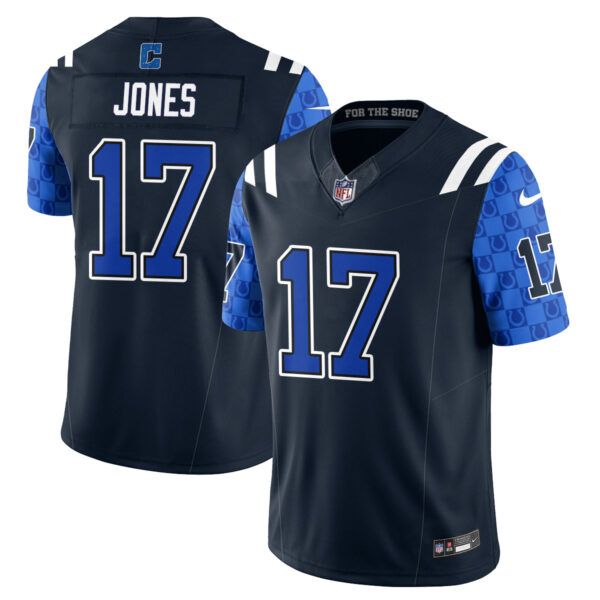 Indianapolis Colts Daniel Jones Fangear Edition Vapor Jersey - All Stitched - Navy