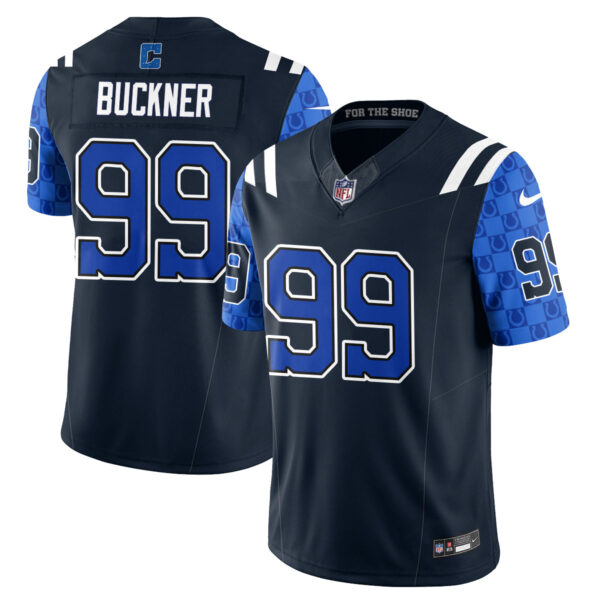 Indianapolis Colts DeForest Buckner Fangear Edition Vapor Jersey - All Stitched - Navy