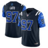 Indianapolis Colts Laiatu Latu Fangear Edition Vapor Jersey - All Stitched - Navy