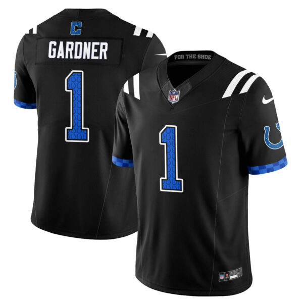 Indianapolis Colts Sauce Gardner Fangear Edition Vapor Jersey - All Stitched - Black