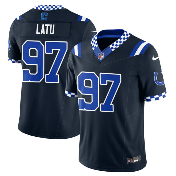 Indianapolis Colts Laiatu Latu Fangear Edition Vapor Jersey - All Stitched - Caro