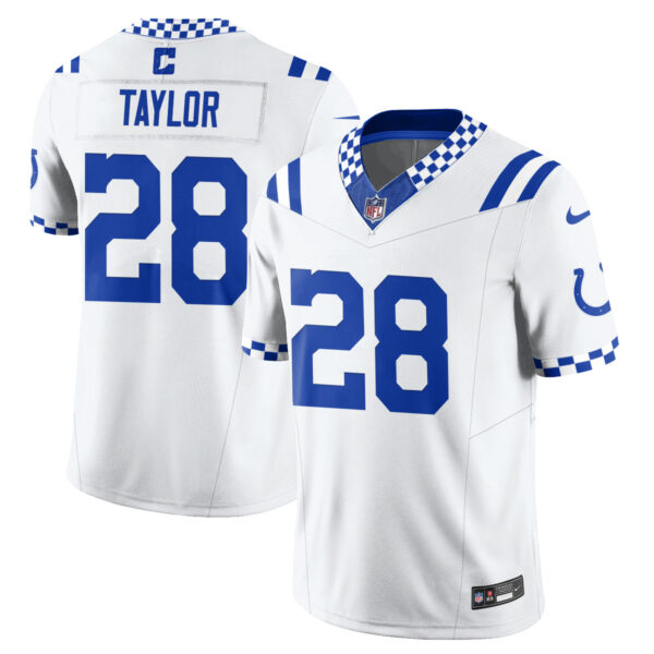 Indianapolis Colts Jonathan Taylor Fangear Edition Vapor Jersey - All Stitched - White