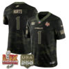 Philadelphia Eagles Jalen Hurts Salute to Service Vapor Limited Jersey - All Stitched - Camo