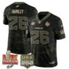 Philadelphia Eagles Saquon Barkley Salute to Service Vapor Limited Jersey - All Stitched - Camo