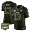 Dallas Cowboys Caleb Downs 2026 Salute to Service Vapor Limited Jersey - All Stitched - Camo