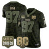 San Francisco 49ers Nick Bosa 2026 Salute to Service Vapor Limited Jersey - All Stitched - Camo