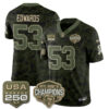 Chicago Bears T.J. Edwards 2026 Salute to Service Vapor Limited Jersey - All Stitched - Camo