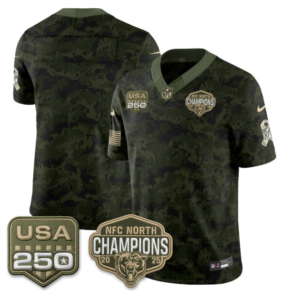 Chicago Bears Team 2026 Salute to Service Vapor Limited Jersey - All Stitched - Camo