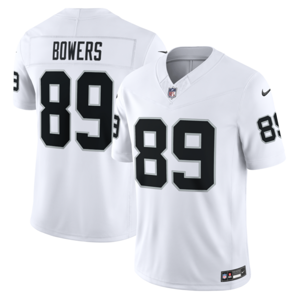 Las Vegas Raiders Brock Bowers Vapor Limited Jersey - All Stitched - White