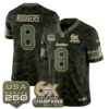 Pittsburgh Steelers Aaron Rodgers 2026 Salute to Service Edition Vapor Jersey - All Stitched - Camo
