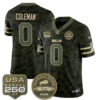 Buffalo Bills Keon Coleman 2026 Salute to Service Edition Vapor Jersey - All Stitched - Camo