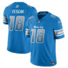 Detroit Lions Isaac TeSlaa Fangear Edition Vapor Jersey - All Stitched - Blue