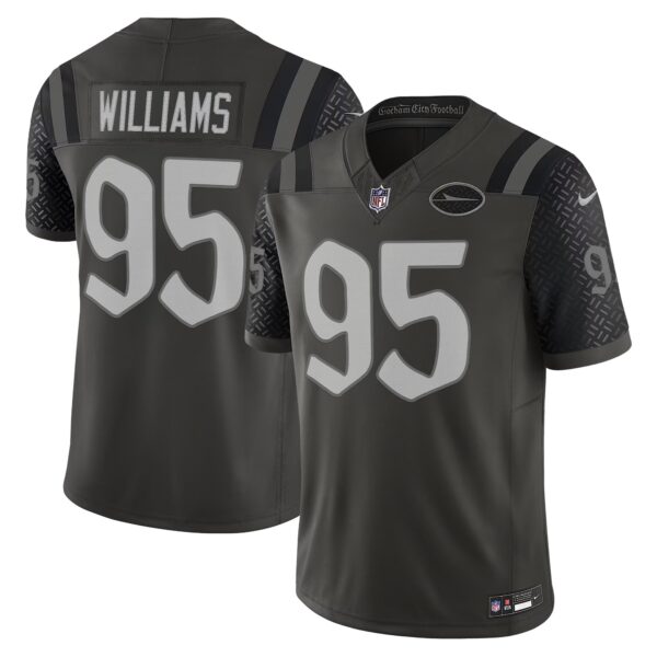 New York Jets Quinnen Williams 2025 Rivalries Vapor Limited Jersey - All Stitched