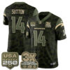 Denver Broncos Courtland Sutton 2026 Salute to Service Edition Vapor Jersey - All Stitched - Camo