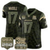 Denver Broncos Jaylen Waddle 2026 Salute to Service Edition Vapor Jersey - All Stitched - Camo