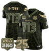 Houston Texans H-Town 2026 Salute to Service Edition Vapor Jersey - All Stitched - Camo