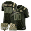 New England Patriots 2026 Salute to Service Edition Vapor Custom Jersey - All Stitched - Camo