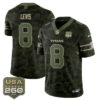 Tennessee Titans Will Levis 2026 Salute to Service Edition Vapor Jersey - All Stitched - Camo
