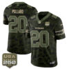 Tennessee Titans Tony Pollard 2026 Salute to Service Edition Vapor Jersey - All Stitched - Camo