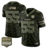 Tennessee Titans JC Latham 2026 Salute to Service Edition Vapor Jersey - All Stitched - Camo