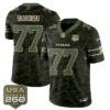 Tennessee Titans Peter Skoronski 2026 Salute to Service Edition Vapor Jersey - All Stitched - Camo