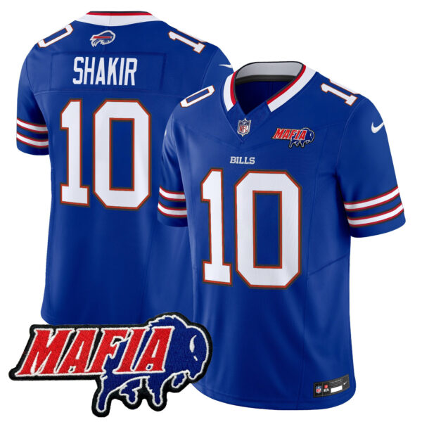 Buffalo Bills Khalil Shakir 2026 Bills Mafia Patch Vapor Limited Jersey - All Stitched - Royal