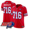 Buffalo Bills Queen City 716 2026 Bills Mafia Patch Vapor Limited Jersey - All Stitched - Red