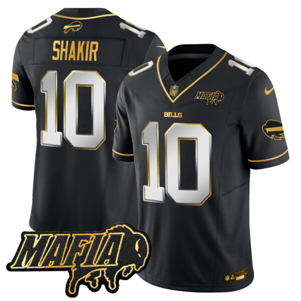 Buffalo Bills Khalil Shakir 2026 Bills Mafia Patch Vapor Limited Jersey - All Stitched - Black Limited