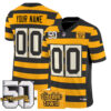 Pittsburgh Steelers Bumblebee 50th Terrible Towel Patch Vapor Limited Custom Jersey - All Stitched