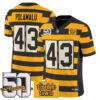 Pittsburgh Steelers Troy Polamalu Bumblebee 50th Terrible Towel Patch Vapor Limited Jersey - All Stitched