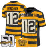 Pittsburgh Steelers Terry Bradshaw Bumblebee 50th Terrible Towel Patch Vapor Limited Jersey - All Stitched