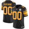 Pittsburgh Steelers Vapor Limited Custom Jersey - All Stitched - Color Rush