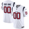 Houston Texans Color Rush Legend Vapor Custom Jersey - All Stitched - White