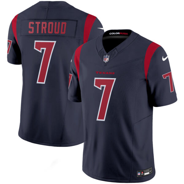 Houston Texans C.J. Stroud Color Rush Legend Vapor Jersey - All Stitched - Navy