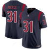 Houston Texans Dameon Pierce Color Rush Legend Vapor Jersey - All Stitched - Navy
