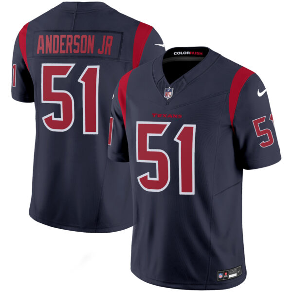 Houston Texans Will Anderson Jr. Color Rush Legend Vapor Jersey - All Stitched - Navy