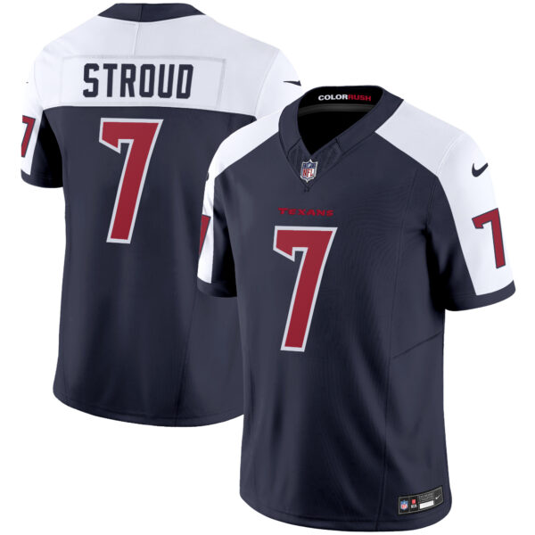 Houston Texans C.J. Stroud Color Rush Legend Vapor Jersey - All Stitched - Navy Alternate