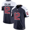 Houston Texans Nico Collins Color Rush Legend Vapor Jersey - All Stitched - Navy Alternate