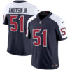 Houston Texans Will Anderson Jr. Color Rush Legend Vapor Jersey - All Stitched - Navy Alternate